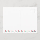 Schattig Rode Hart Confetti Save The Dates Foto Briefkaart (Achterkant)