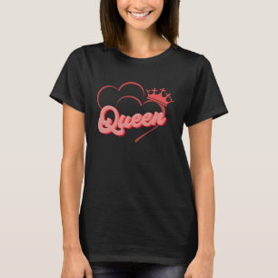 Schattig Rode Hart Koning Koningin Valentijnsdag M T-shirt