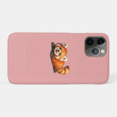 Schattig Rode Panda Ontspannen Kawaii Dierendesign Case-Mate iPhone Case (Achterkant (horizontaal))
