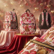 Schattig romantisch rood & roze aquarel liefdespat