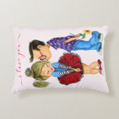 Schattig romantisch stel - Liefde - Ik hou van jou Accent Kussen (Voorkant)