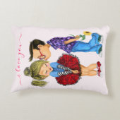 Schattig romantisch stel - Liefde - Ik hou van jou Accent Kussen (Achterkant)