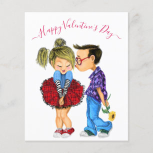 Schattig romantisch stel - Liefde - Valentijnsdag Flyer