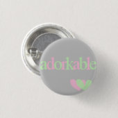 schattig ronde button 3,2 cm (Voorkant /achterkant)