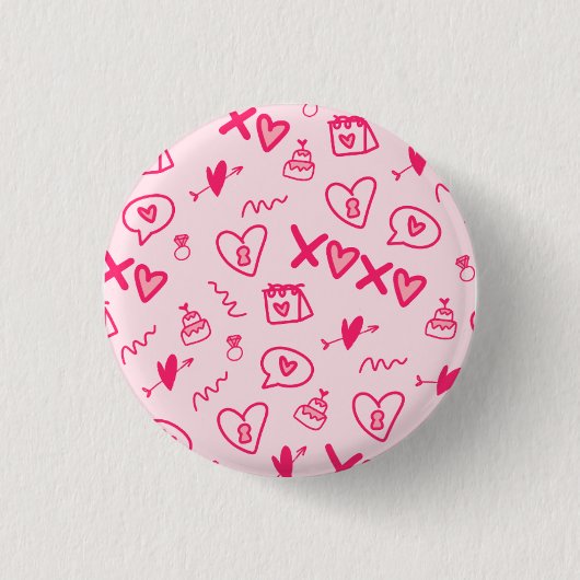 schattig ronde button 3,2 cm (Voorkant)