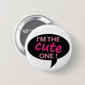 schattig ronde button 5,7 cm (Voorkant /achterkant)