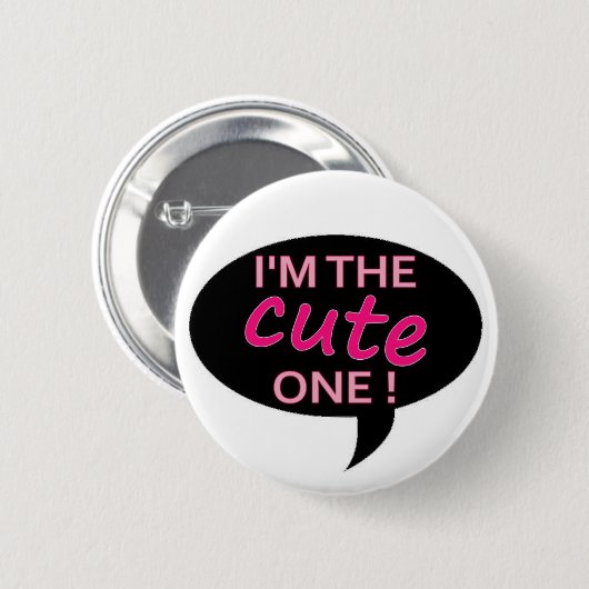 schattig ronde button 5,7 cm (Voorkant /achterkant)