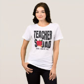 Schattig Rood Appel Onderwijs Team Tri-Blend Shirt (Voorkant volledig)