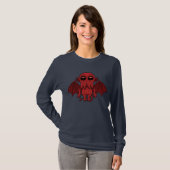 Schattig rood Cthulhu Zee monster T-shirt (Voorkant volledig)
