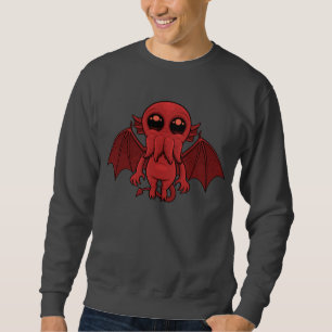 Schattig rood Cthulhu Zee monster Trui