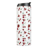 schattig rood en wit thermosbeker (Gedraaid links)