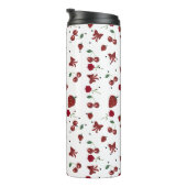 schattig rood en wit thermosbeker (Geroteerd rechts)