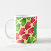 Schattig rood & groen wanten patroon koffiemok (Links)