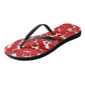 schattig rood hartjes patroon paar Teenslippers (Schuin)