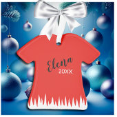 Schattig rood kleedvormig Ornament