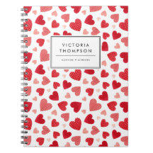 Schattig Rood Waterverf Patchwork Hartjes Patroon