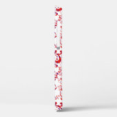 Schattig rood wit bloempatroon Case-Mate iPhone case (Achterkant / Links)