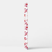 Schattig rood wit bloempatroon Case-Mate iPhone case (Achterkant / Rechts)