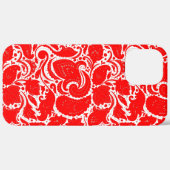 Schattig rood wit paisley patroon Case-Mate iPhone case (Achterkant / Rechts)