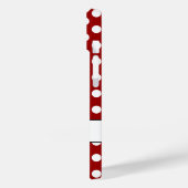 Schattig rood witte polka stippen retro patroon Mo Case-Mate iPhone Case (Achterkant / Links)