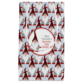 Schattig Rood Zwart Grijs Gnome Xmas Christmas Klein Cadeauzakje