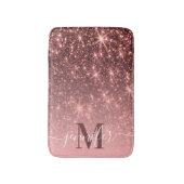 Schattig Roos gouden glitter Badmat (Voorkant Verticaal)