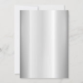 Schattig Roos gouden glitterjurk kalligrafie Invi Kaart (Achterkant)