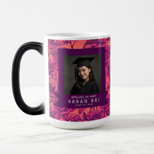 Schattig Roos Patroon Papa Afstudeercadeau Magische Mok