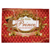 Schattig Royal African Prince Rood & Goud Groot Cadeauzakje (Achterkant)