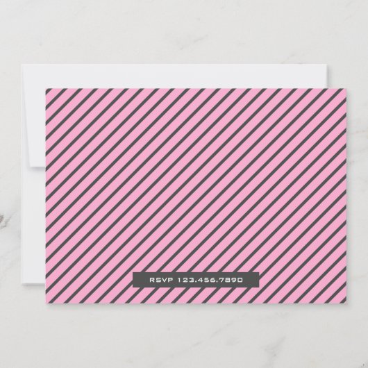 Schattig roze baby meisje Aqiqah Kaart (Achterkant)