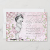Schattig  roze Baby shower Kaart (Voorkant)