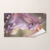 Schattig Roze Baby Unicorn Bad Handdoek (Handdoek)
