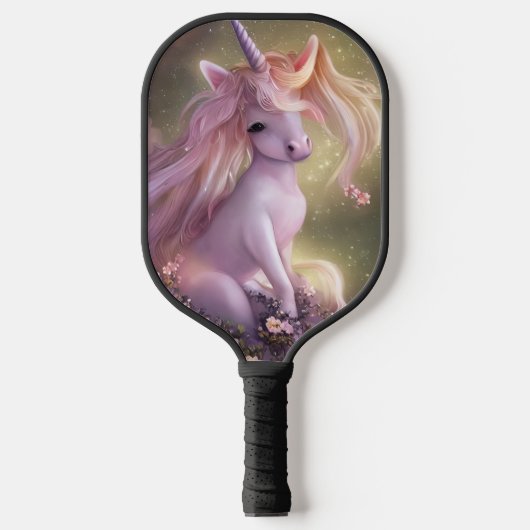 Schattig Roze Baby Unicorn Pickleball Paddle (Voorkant)