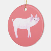 Schattig roze baby varken Ornamenten (Links)