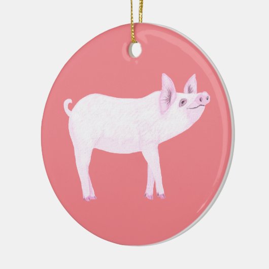 Schattig roze baby varken Ornamenten (Links)