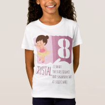 Schattig Roze Ballet 8e Verjaardag Meisje Design R