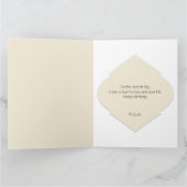 Schattig Roze Beige Geometrisch Patroon Kaart (Binnen)