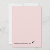 schattig roze ben je mijn bruidsmeisje kaart (Achterkant)