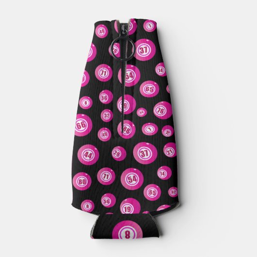 Schattig roze bingobal patroon flesjeskoeler (Achterkant)