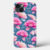 Schattig roze bloemmotief Case-Mate iPhone case (Achterkant)