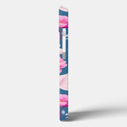 Schattig roze bloemmotief Case-Mate iPhone case (Achterkant / Links)