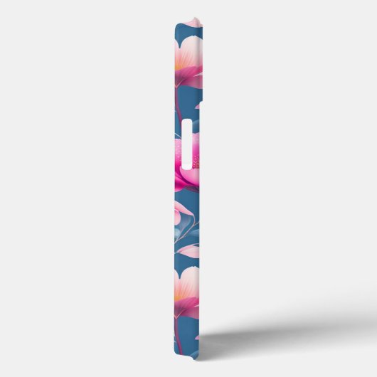 Schattig roze bloemmotief Case-Mate iPhone case (Achterkant / Rechts)