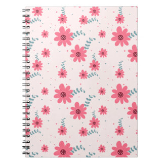 Schattig Roze Bloemmotief | Madeliefje Bloem Esthe Notitieboek