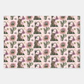 Schattig roze bos Beer feeën champignonbos Inpakpapier Vel (Voorkant 2)