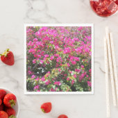 Schattig roze bougainvillea Struik print papieren  Servetten (Insitu)