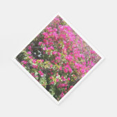 Schattig roze bougainvillea Struik print papieren  Servetten (Hoek)