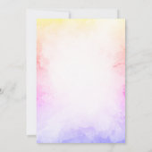 Schattig Roze Bow Ombre Baby shower Kaart (Achterkant)