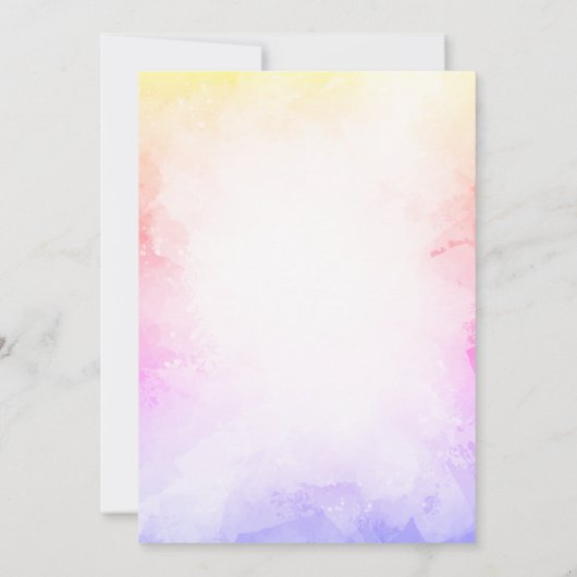 Schattig Roze Bow Ombre Baby shower Kaart (Achterkant)