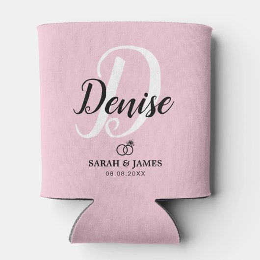 Schattig roze bruidsmeisje cadeau Koelbox Blikjeskoeler (Achterkant)