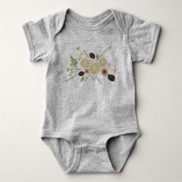 Schattig Roze Bruin Bloemmotief Romper